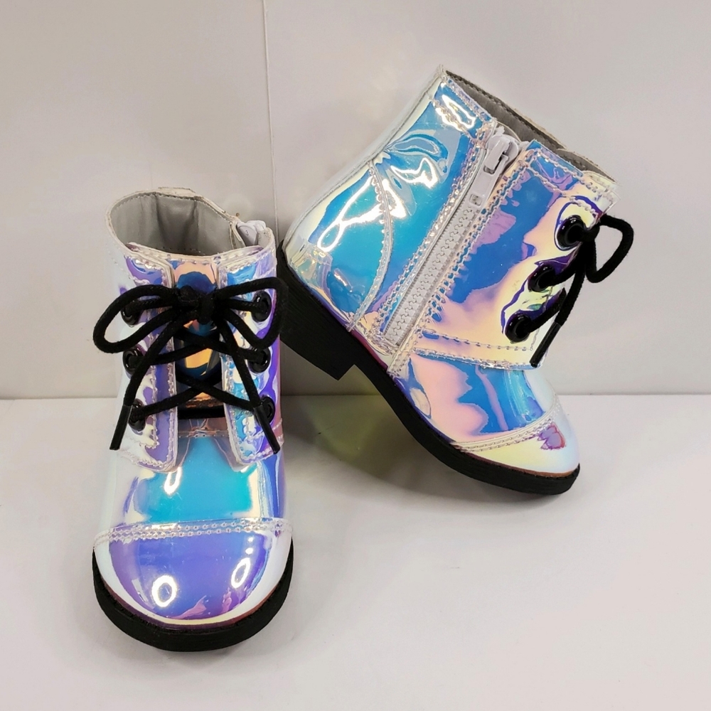 Toddler Tote Silver Boots